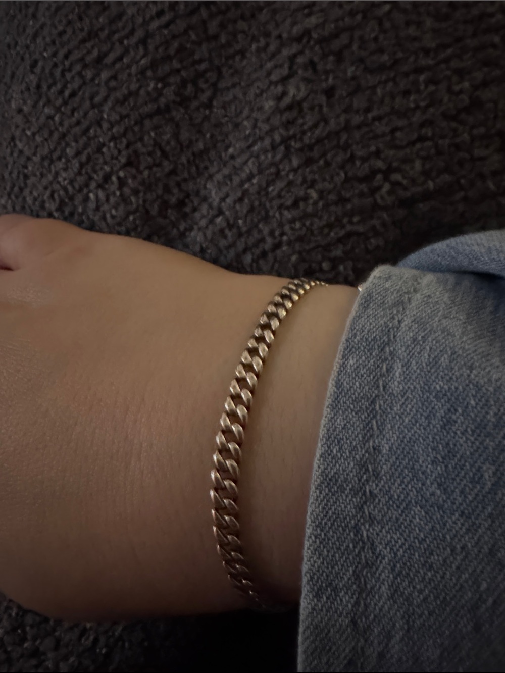 Pandora silver Cuban link bracelet size 7.1